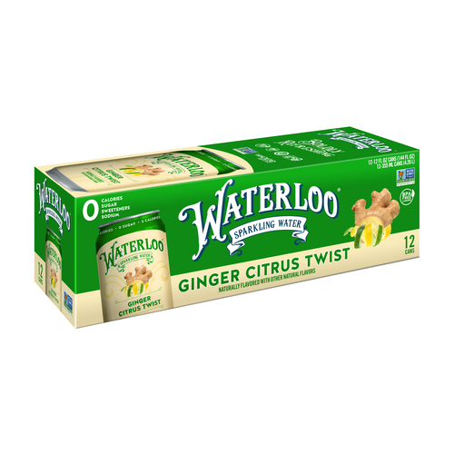 Zoom to enlarge the Waterloo Sparkling Water • Ginger Citrus 12 oz