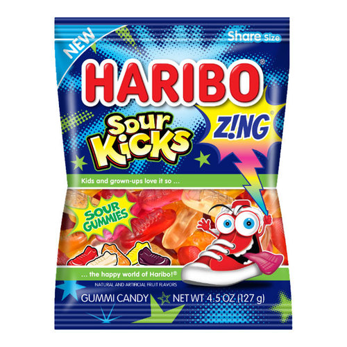 Zoom to enlarge the Haribo Gummi Candy • Zing Sour Kicks