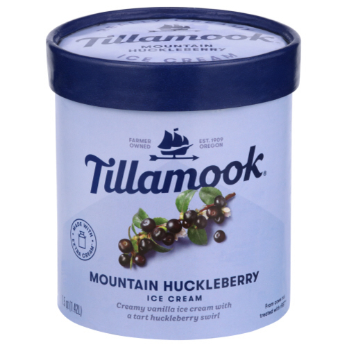 Zoom to enlarge the Tillamook Ice Cream • Huckleberry