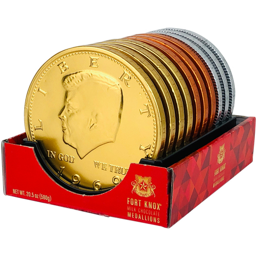 Zoom to enlarge the Fort Knox Chocolate Medallion Big Coin