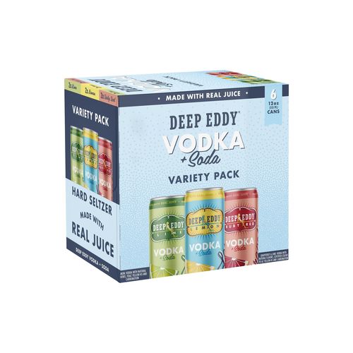 Zoom to enlarge the Deep Eddy Vodka + Soda Variety Pack 6pk-12oz