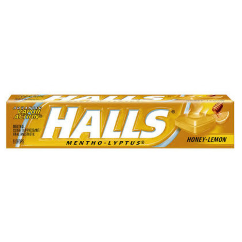 Zoom to enlarge the Halls Cough Drop Honey Lemon