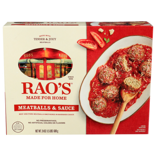 Zoom to enlarge the Raos Frozen Entree • Meatballs Sauce Family