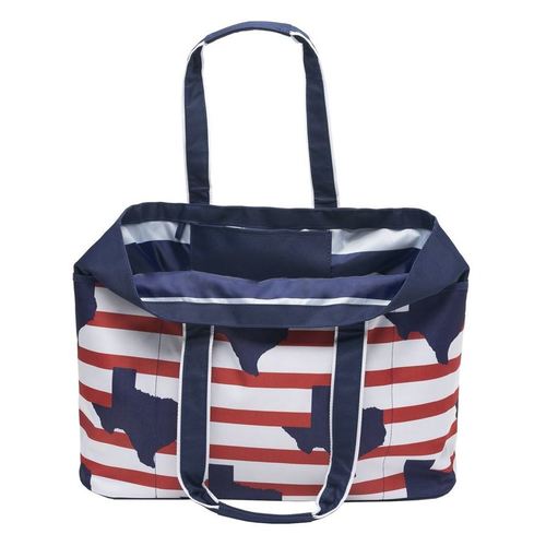 Zoom to enlarge the Blueoco Tote • Texas Maps / Stripes Oversized