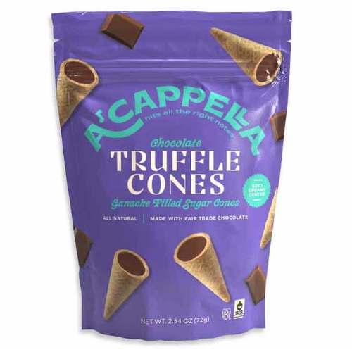 Zoom to enlarge the Acappella Truffle Cones Peg Bag • Chocolate