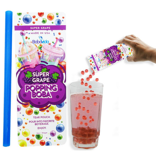 Zoom to enlarge the Popping Boba Pouch Mix • Grape