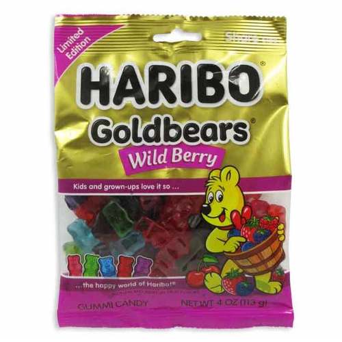 Zoom to enlarge the Haribo Gummi Candy • Wildberry Gold Bears