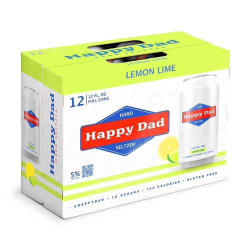 Zoom to enlarge the Happy Dad Lemon Lime Hard Seltzer • 12pk Can