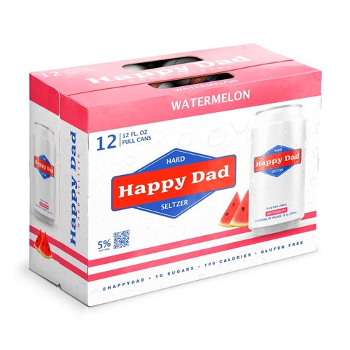 Zoom to enlarge the Happy Dad Watermelon Hard Seltzer • 12pk Can