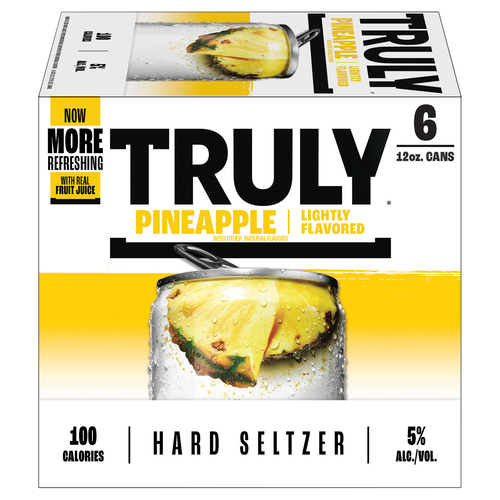 Zoom to enlarge the Truly Pineapple Hard Seltzer • 6pk Can