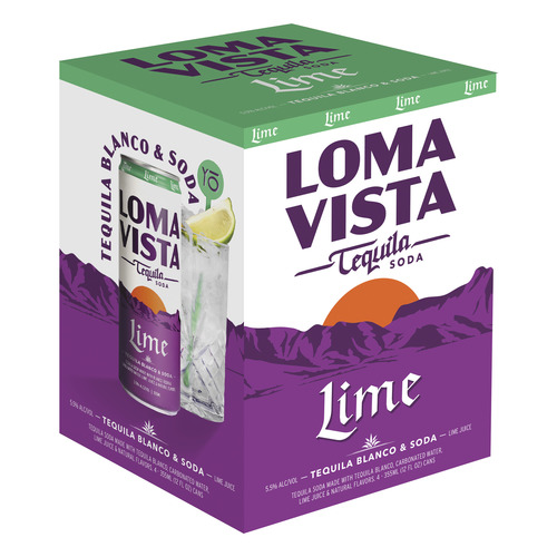 Zoom to enlarge the Loma Vista Lime Tequila + Soda 4pk 12oz Cans