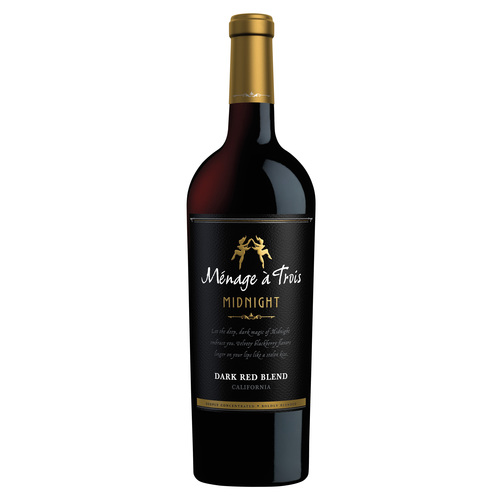 Zoom to enlarge the Menage A Trois Midnight Dark Red Blend 750ml Bottle