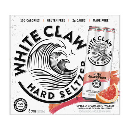 Zoom to enlarge the White Claw Ruby Grapefruit Hard Seltzer • 6pk Can