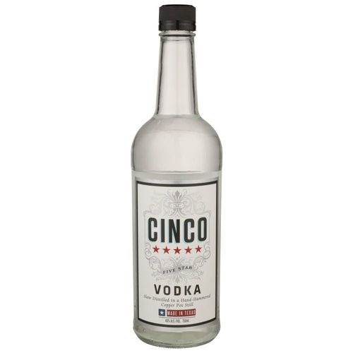 Zoom to enlarge the Cinco Five Star Vodka