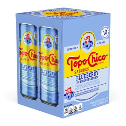 Zoom to enlarge the Topo Chico Sabores • Blueberry 4 Pack Cans