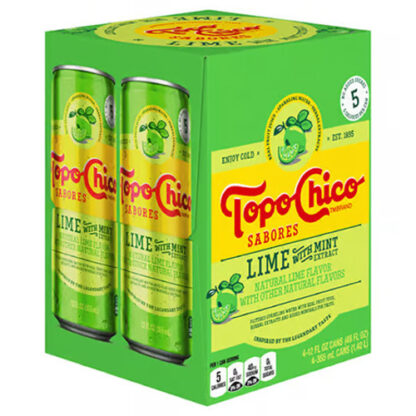 Zoom to enlarge the Topo Chico Sabores • Lime 4 Pack Cans