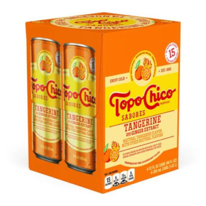 Zoom to enlarge the Topo Chico Sabores • Tangerine 4 Pack Cans