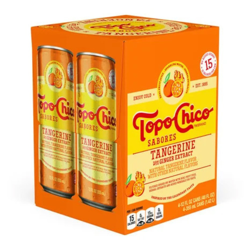 Zoom to enlarge the Topo Chico Sabores &bull; Tangerine 4 Pack Cans