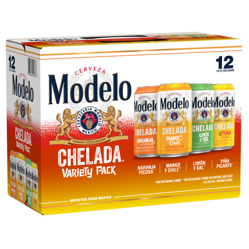 Modelo Chelada Variety • 12pk Can