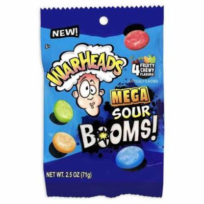 Zoom to enlarge the Warheads Sour Booms! Fruit Chew Bag