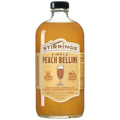 Zoom to enlarge the Stirrings • Peach Belini Mix  6 / Case