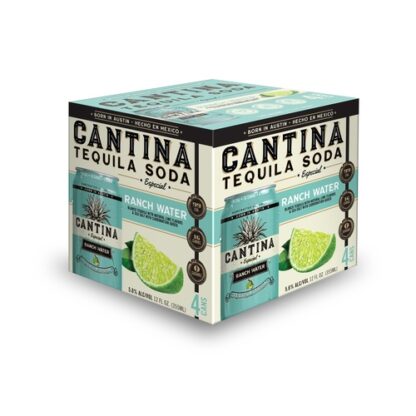 Zoom to enlarge the Cantina Tequila & Soda • Ranch Water 4pk-12oz