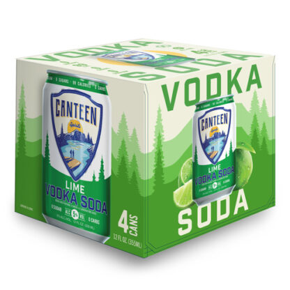 Zoom to enlarge the Canteen Vodka + Soda • Lime 4pk-12oz