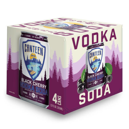 Zoom to enlarge the Canteen Vodka + Soda • Black Cherry 4pk-12oz