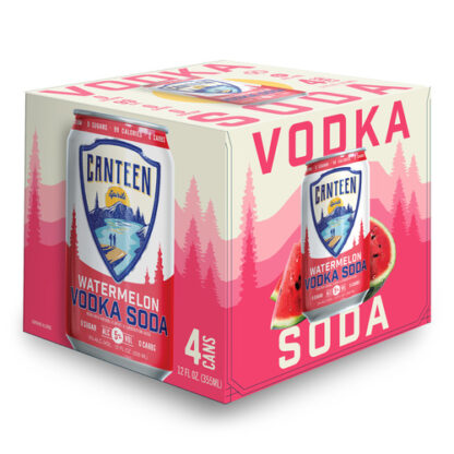 Zoom to enlarge the Canteen Vodka + Soda • Watermelon 4pk-12oz