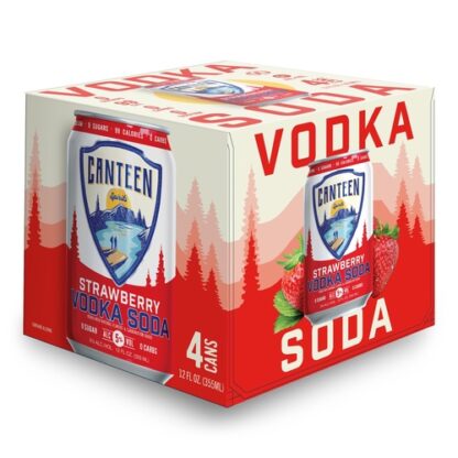 Zoom to enlarge the Canteen Vodka + Soda • Strawberry 4pk-12oz