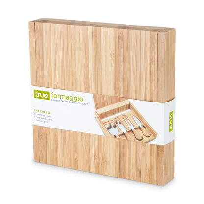 Zoom to enlarge the Formaggio Portable Cheese Tool and Bamboo Board Set