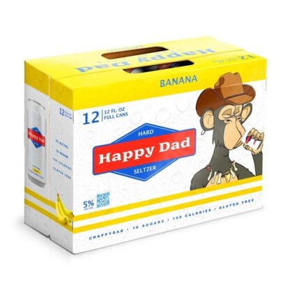 Zoom to enlarge the Happy Dad Banana Hard Seltzer • 12pk Cans