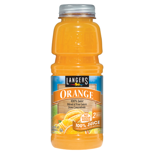 Langers Juice • Orange Juice 15.2oz Plastic Bottle