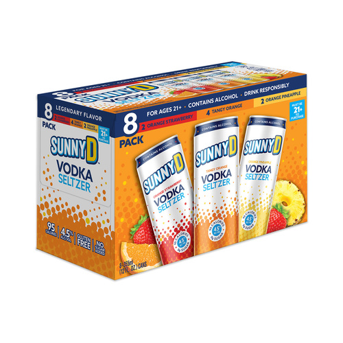 Sunny D Vodka Seltzer • Variety Pack 8pk-12oz