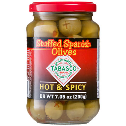 Zoom to enlarge the Tabasco Spanish Olives • Spicy and Stuffed