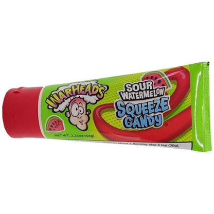 Zoom to enlarge the Warheads Watermelon Sour Squeeze Candy In Tube