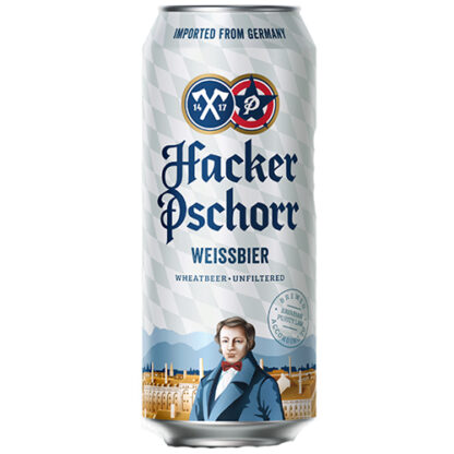 Zoom to enlarge the Hacker Pschorr Weiss • 4pk 16.9oz Can