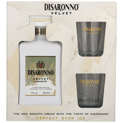 Zoom to enlarge the Disaronno • Velvet Cream Liqueur with 2 Glasses