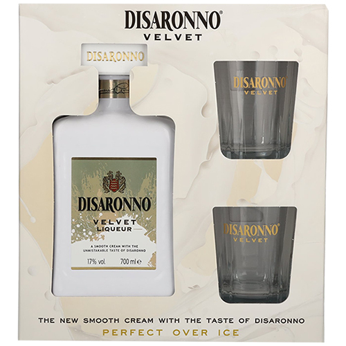 Disaronno • Velvet Cream Liqueur with 2 Glasses 6 / Case
