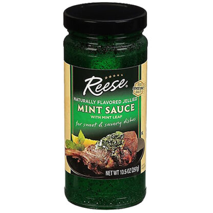 Zoom to enlarge the Reese Jellied Mint Sauce With Mint Leaves