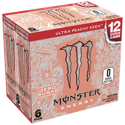 Zoom to enlarge the Monster Energy Drink • Ultra Peachy 12 oz 6 Pack