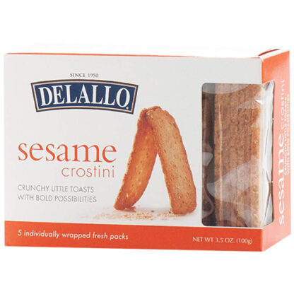 Zoom to enlarge the Delallo Sesame Crostini