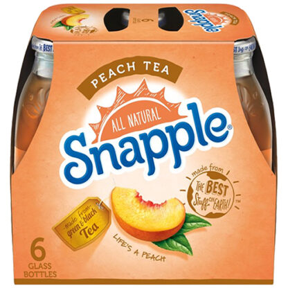 Zoom to enlarge the Snapple Tea • Peach Pet 6 Pack