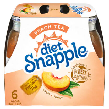 Zoom to enlarge the Snapple Tea • Diet Peach Pet 6 Pack