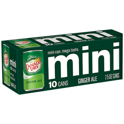 Zoom to enlarge the Canada Dry • Ginger Ale Mini Cans 7.5 oz 10 Pack