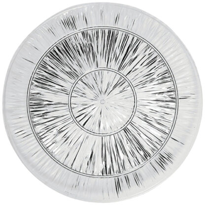 Zoom to enlarge the Fine Settings Round  Clear Plastic Platter With Cut Starburst Pattern