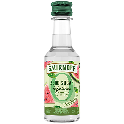 Zoom to enlarge the Smirnoff Vodka &bull; Zero Sugar Watermelon Mint 50ml (Each)
