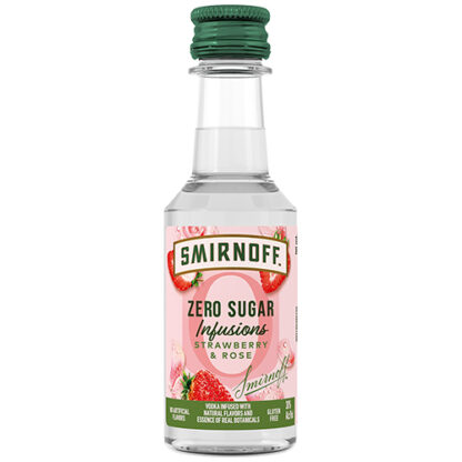 Zoom to enlarge the Smirnoff Vodka • Zero Sugar Strawberry Rose 50ml (Each)