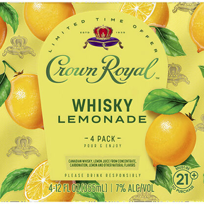 Zoom to enlarge the Crown Royal Cocktails • Whisky Lemonade 4pk-12oz