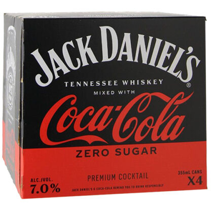 Zoom to enlarge the Jack Daniels Cocktails • Jack • Coke Zero 4pk-12oz